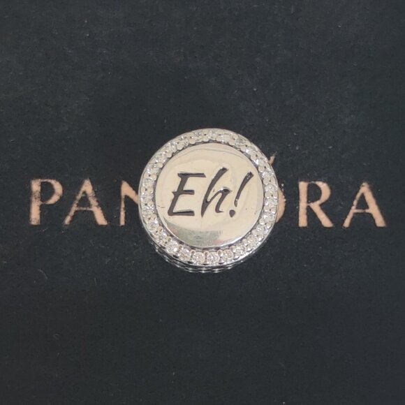 Pandora Banff Maple Leaf Button Charm Bead Charm Eh! Pendant S925 Silver - Picture 2 of 11